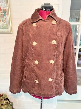 Fuda Sport | Brown Corduroy Double-Breasted Jacket | Size L | Vintage